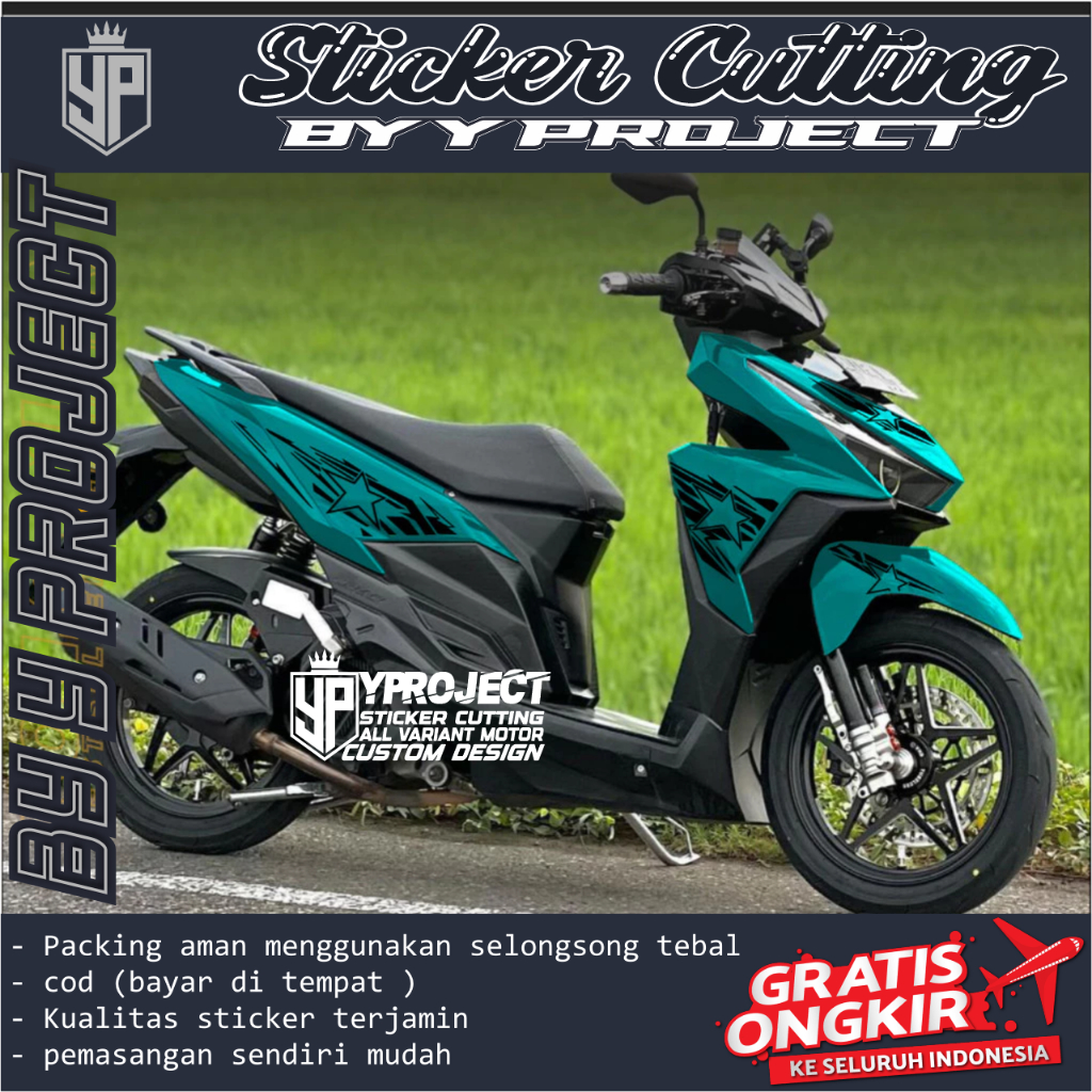 VARIO LED 125-150 STICKER CUTTING STRIPING VIRAL STRIPING MURAH STICKER MOTOR VARIO 125-150