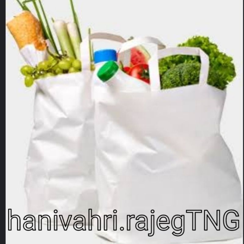 Tas belanja plastik rajut