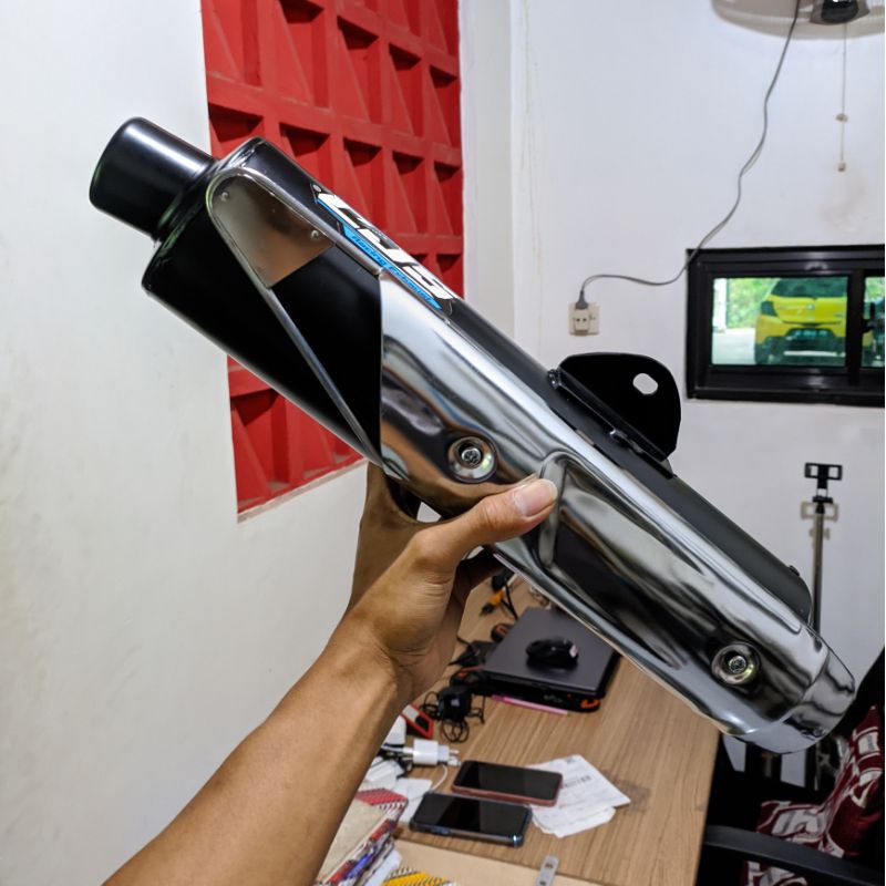 News SILINCER KNALPOT SCORPIO Bobokan  ORIGINAL CJS RACING EXHAUST BASS ADEM