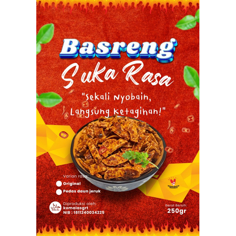 

Basreng & kripik pisang lumer