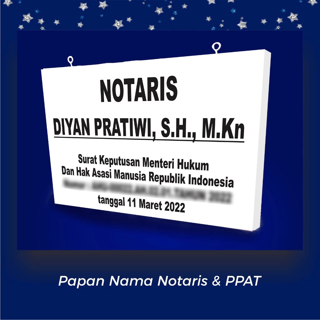 

PAPAN NAMA NOTARIS & PPAT