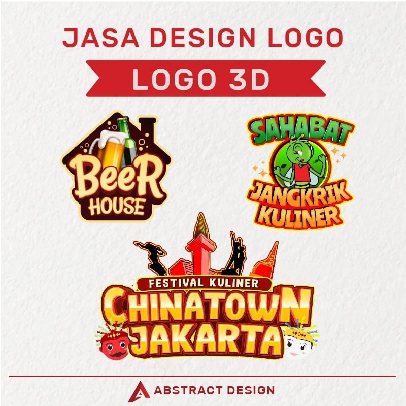 Jasa Pembuatan Logo 3D Custom Jasa Design Logo