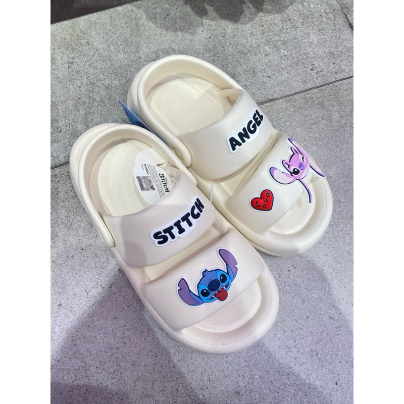 Miniso Lili & Stitch Double Strap Slipper Clogs / Sandal alas kaki