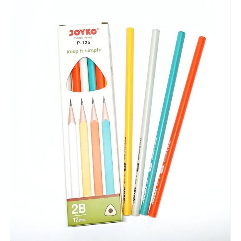 

1 PACK (12 PCS) PENSIL JOYKO 2B BENTUK SEGITIGA | PENCIL P-125