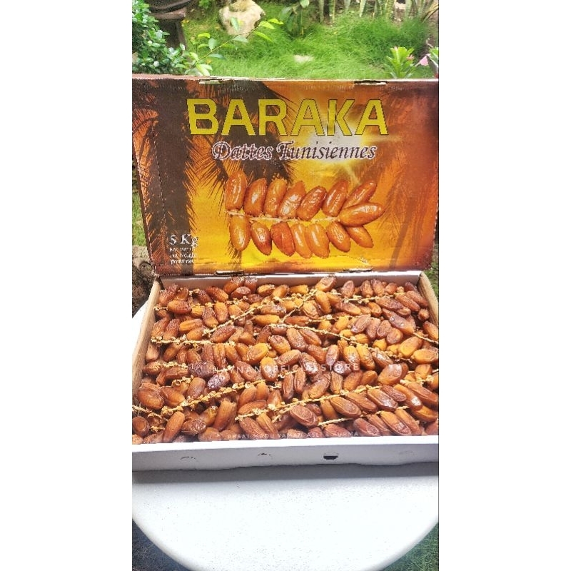 

Kurma Tunisia Tangkai BARAKA Premium 5KG FRESH PANEN TERBARU EXP 2026 Palm Tunis