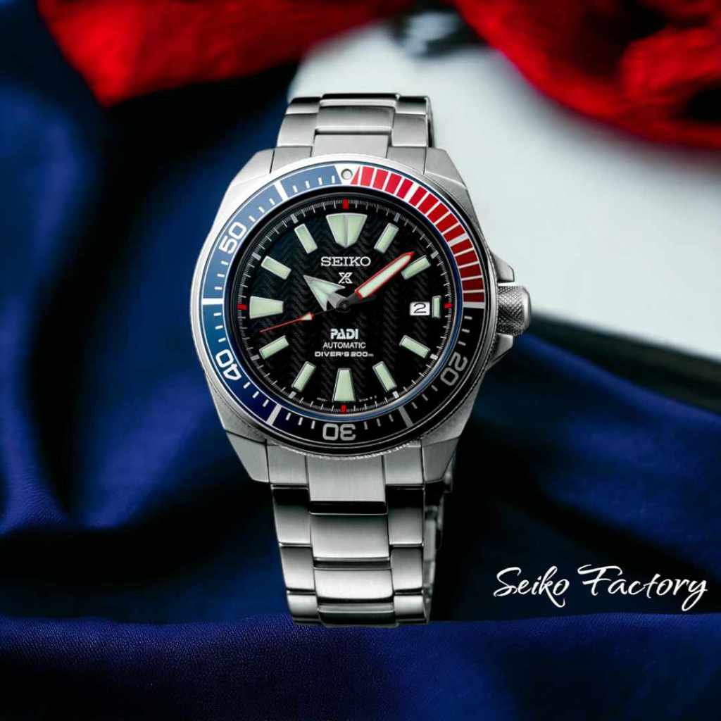Jam Tangan Pria Seiko Prospex Samurai Stainless Steel Fullset Box Ori