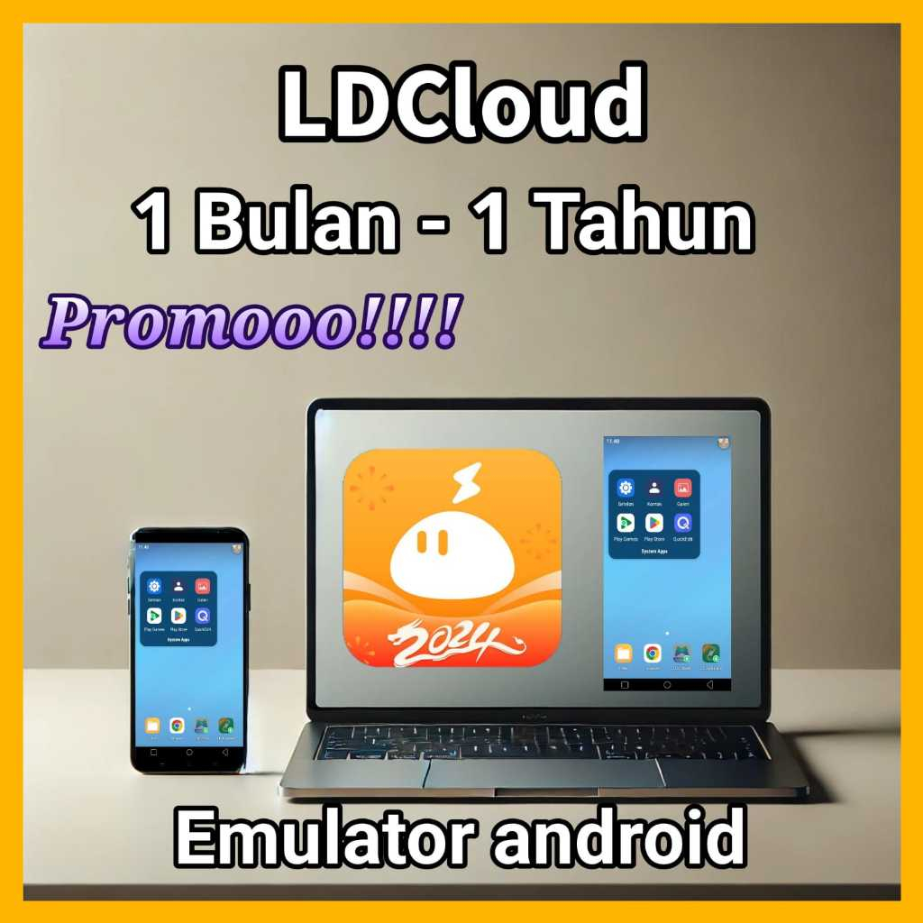LDCloud Emulator/Multi android Bisa Hp & Laptop
