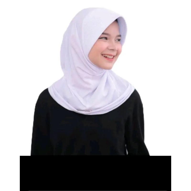Hijab sporty pet tebal ukur S  / Hijab sporty Sekolah/ Hijab instant/Hijab Sporty Olah raga/Spandek 