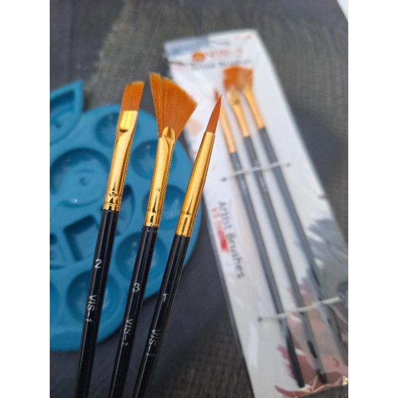 

VIS-1 Artist Brush 3 pcs/Kuas Menggambar Isi 3/Mewarnai/kuas Cat