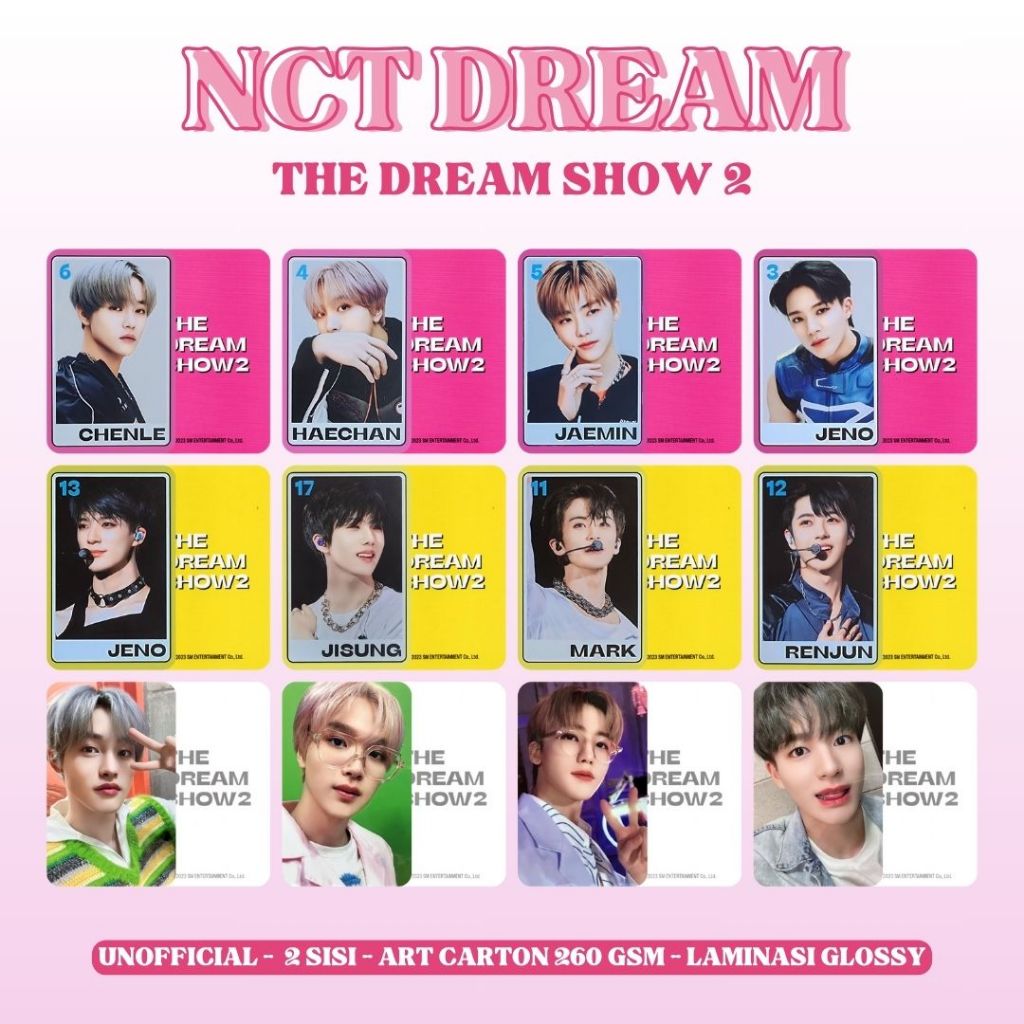 Photocard NCT DREAM THE DREAM SHOW 2 - PC 2 Sisi Kartu