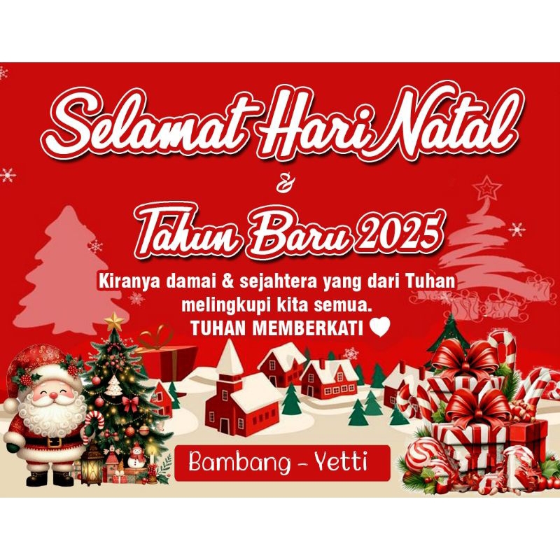 

STIKER NATAL UKURAN 9X7