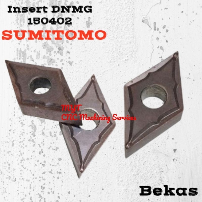 insert bubut carbide DNMG 150402 insert mata pisau pahat bubut dnmg1504 radius 02 carbide
