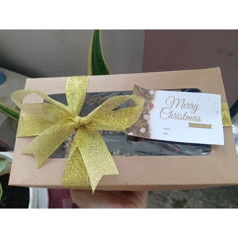

Brownies Hampers Natal | Fudgy Brownies | brownies nyoklat | TERENAK | brownies panggang ukuran 20 X10 cm