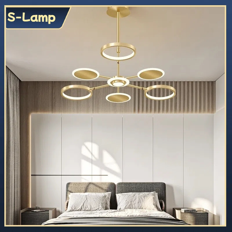 Lampu Desainer LED Gaya Modern Penerangan Ruang Tamu Lampu Terowongan Lampu Pendant Plafon