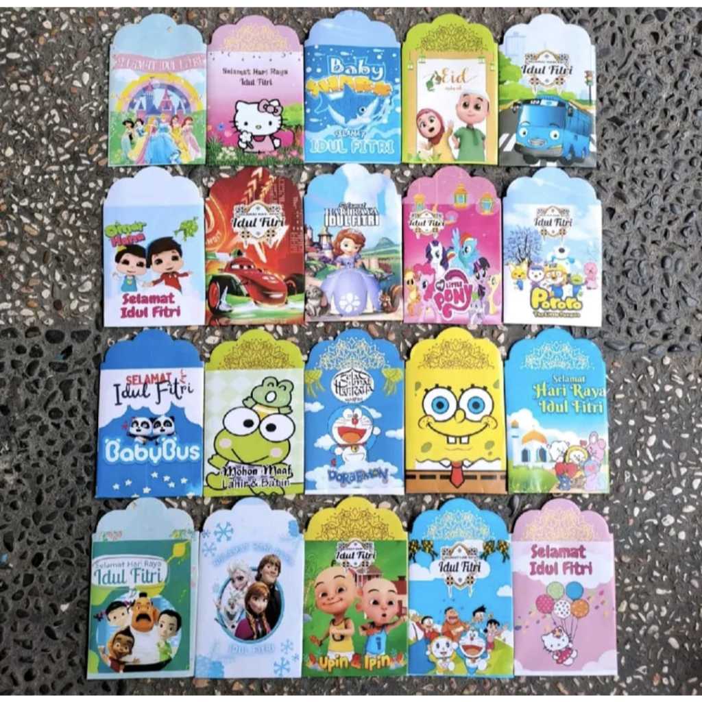 

100 Pcs Amplop karakter anak lucu dan menarik/ Amplop Medium