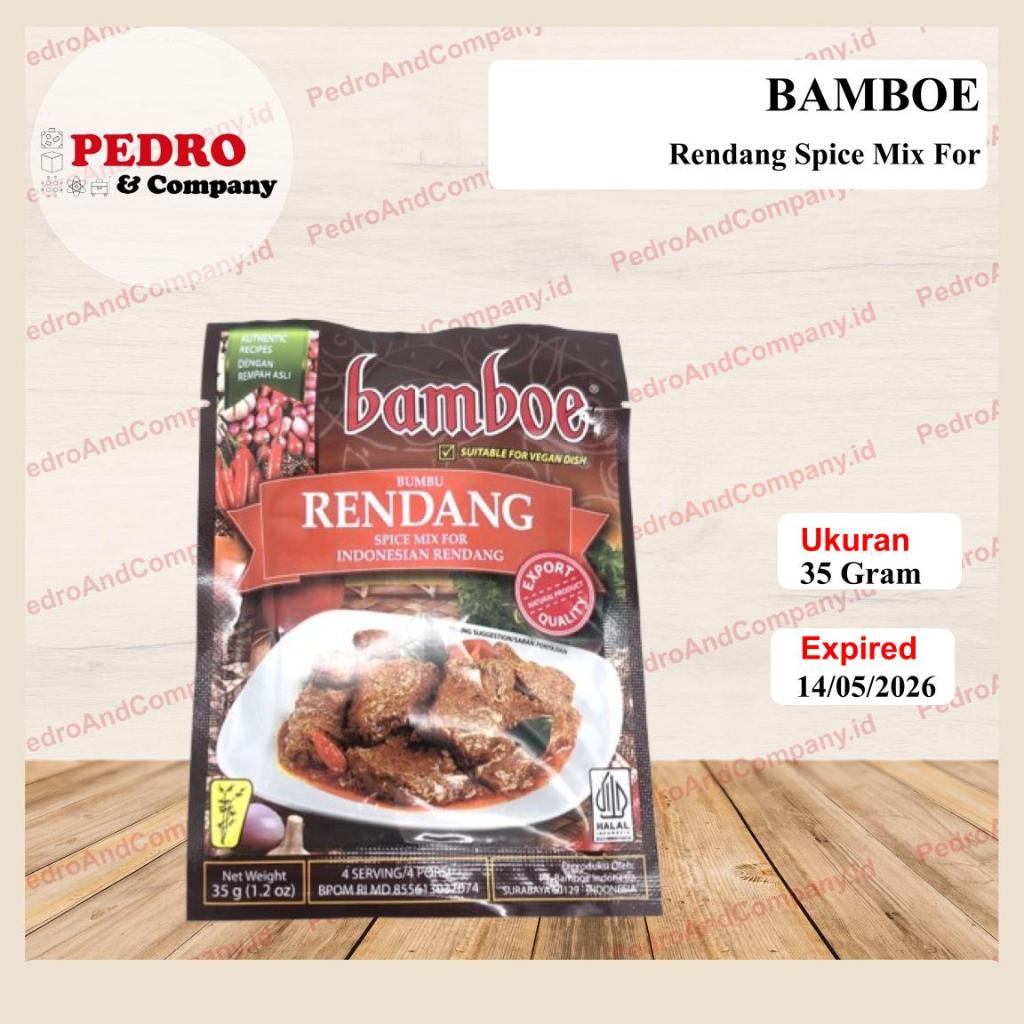 

Bamboe bumbu RENDANG spice mix 35 gram indonesian mix