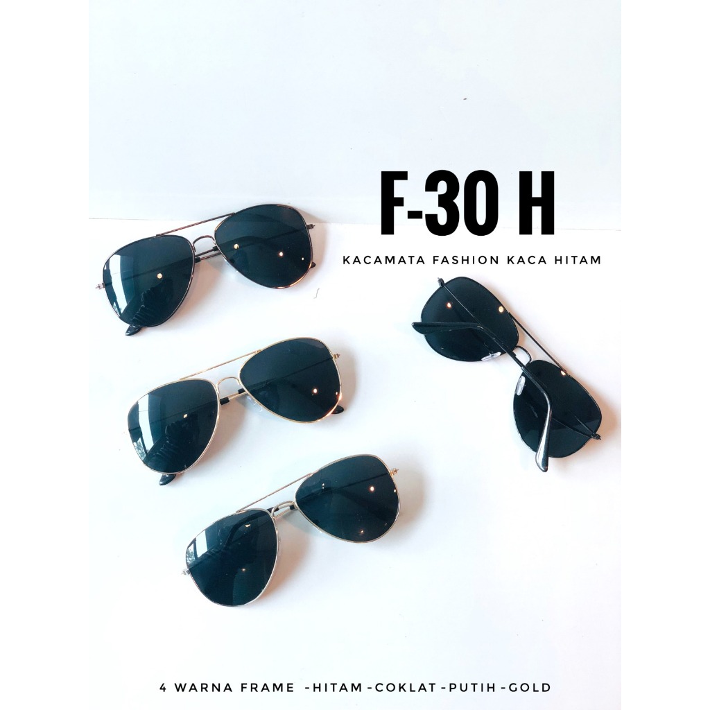 kacamata fashion  hitam  f-30h