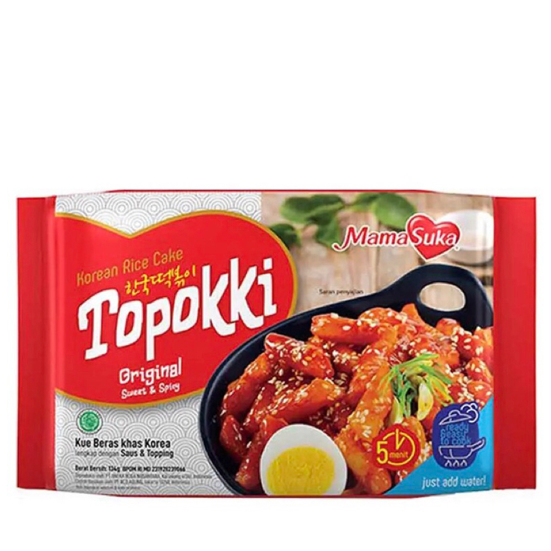 

Mamasuka Topokki Korean Rice Cake Original 134g