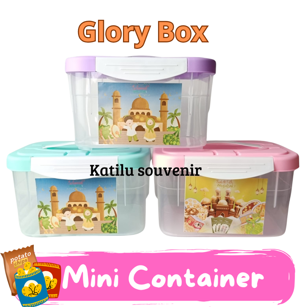 Mini Container Glory Box Kotak Barang Serbaguna Box Penyimpanan FREE Stiker TANPA CUSTOME