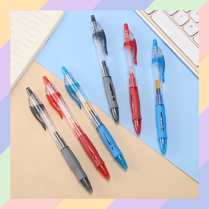 

BG21 Pulpen CETEKAN PENCET Pena Gel Bolpoin Standar Alat Tulis Kantor Sekolah Pen Tinta Cair 43C3