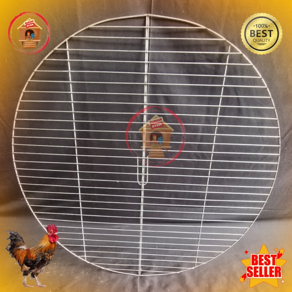 Alas Kandang Ayam Galvanis Bentuk Bulat