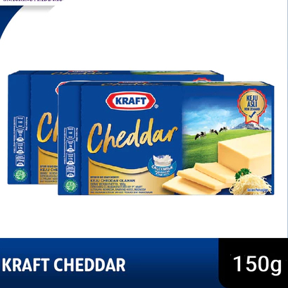 

Kraft Keju Cheddar Blok, 150g