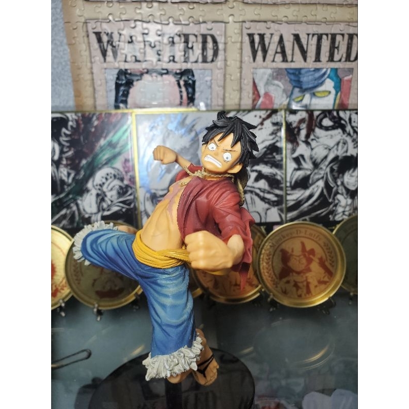 Action figure one piece luffy bwfc banptesto original