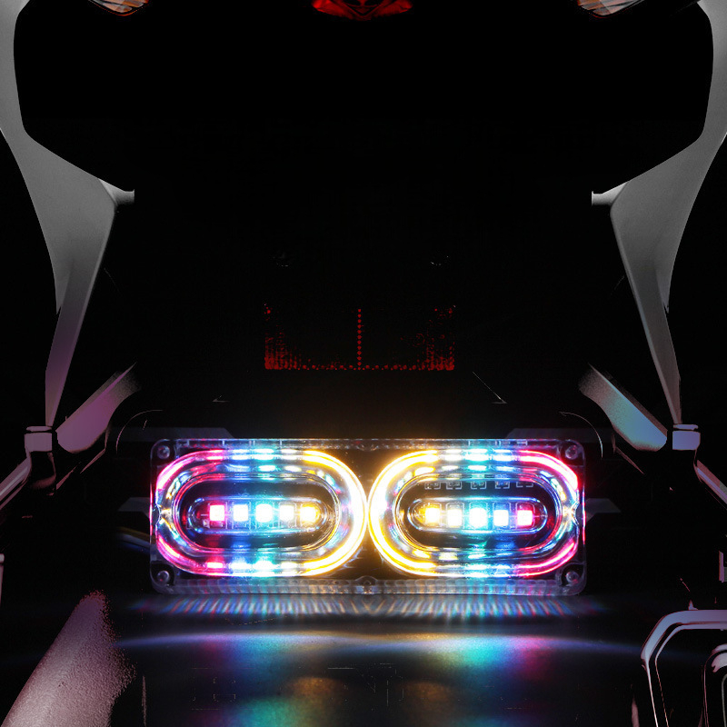 Lampu LED Backet Plat Nomor Motor 2 Mata Lampu Plat Nomor Stoplamp Variasi