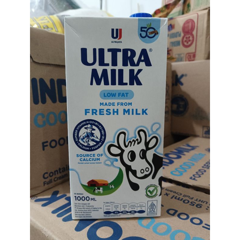 

Ultra Milk susu rendah lemak/low fat 1000ml
