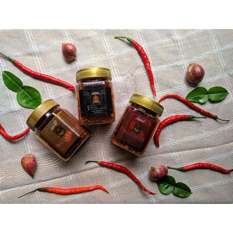 

SPESIAL SAMBAL paket isi 4 (mosambal original bawang 2 & mosambal tomat 2) kemasan 150gr