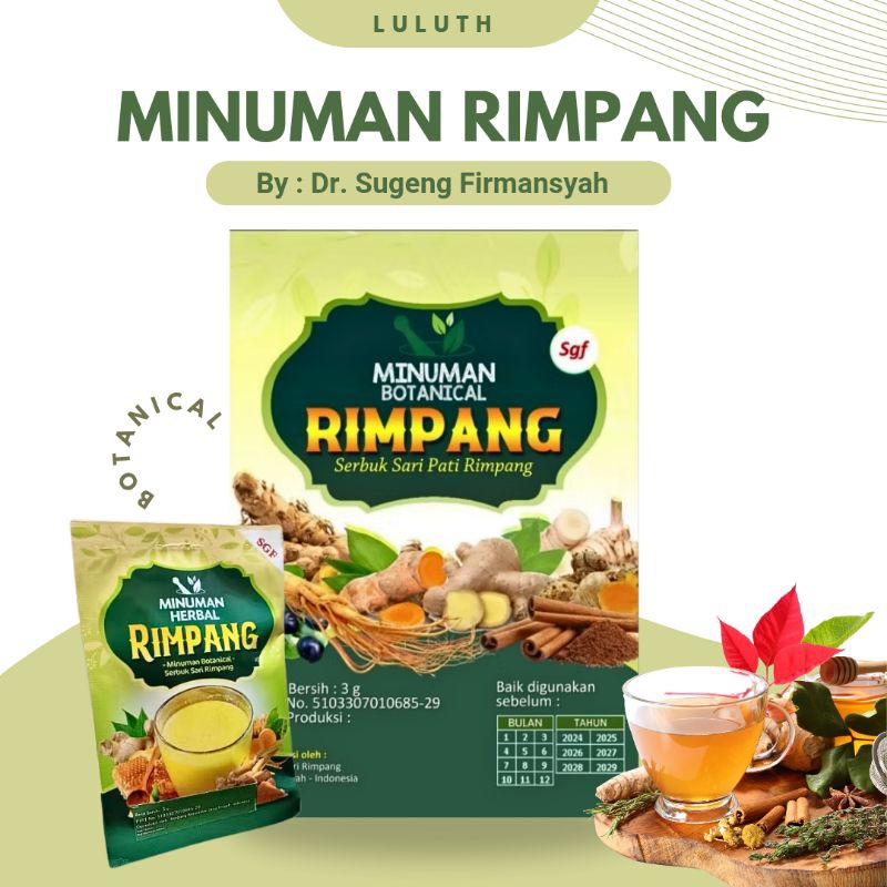 

RIMPANG 100% ASLI MINUMAN HERBAL BOTANICAL BY DOKTER SUGENG FIRMANSYAH