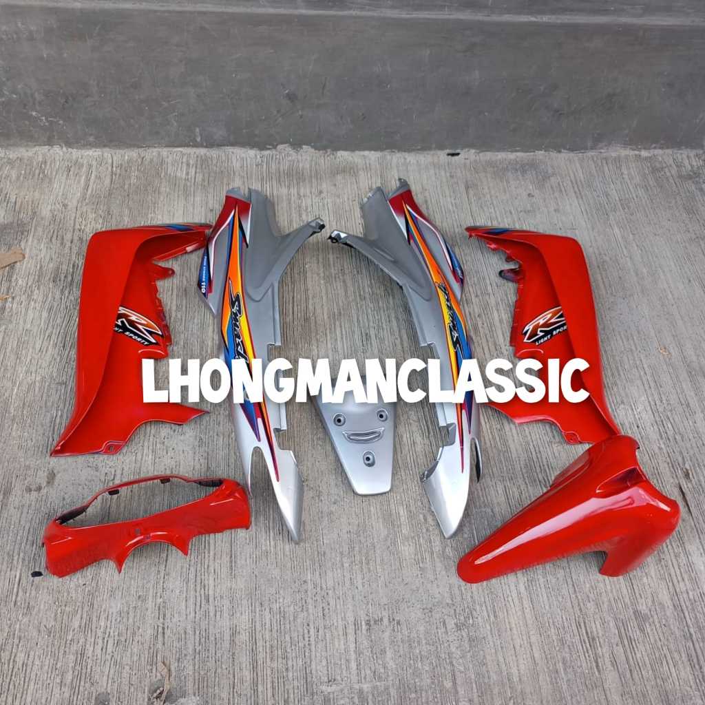 BODY HALUS SMASH LAMA SMASH OLD WARNA SILVER MERAH SET STRIPING