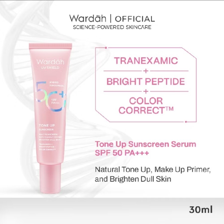 WARDAH UV Shield Tone Up Sunscreen SPF 50+ PA+++ - Sunscreen Wajah