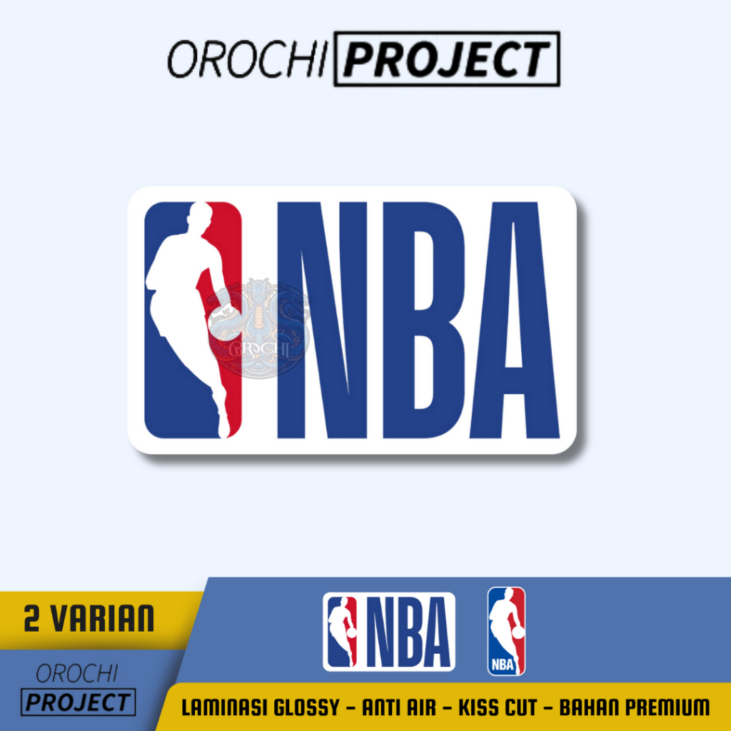

Sticker Stiker Brand Logo NBA Basket Ball Vinyl Glossy Anti Air HP Laptop Tumbler Motor Helm