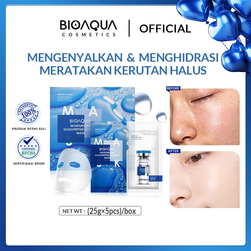 BIOAQUA Moisturizing Oligopeptide Essence Face MaskWhitening, moisturizing brightening and anti-agin