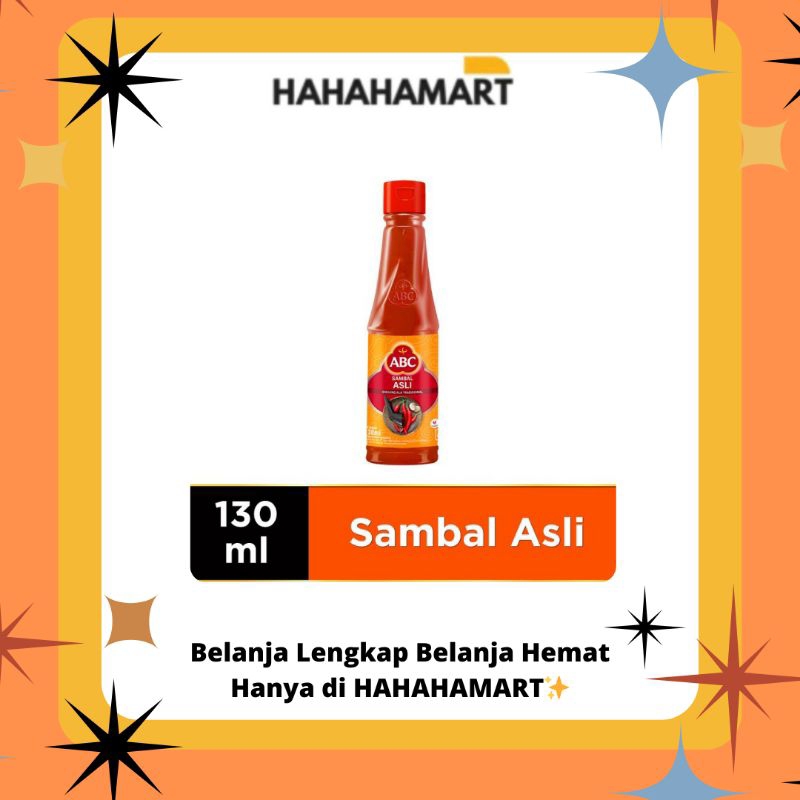 

ABC SOAS SAMBAL ASLI 130 ML || HARGA KARTON ISI (48 PCS)