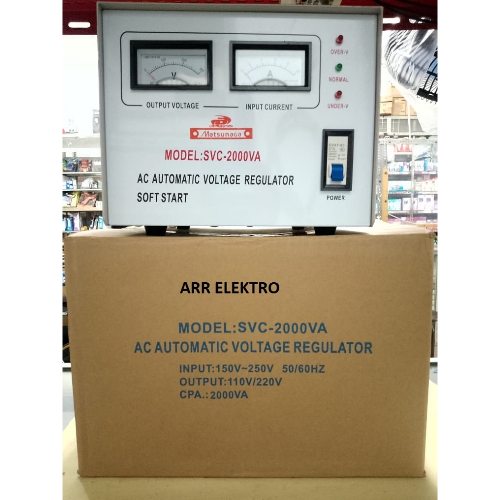 STAVOL STABILIZER MATSUNAGA 2000 WATT / SVC-2000N