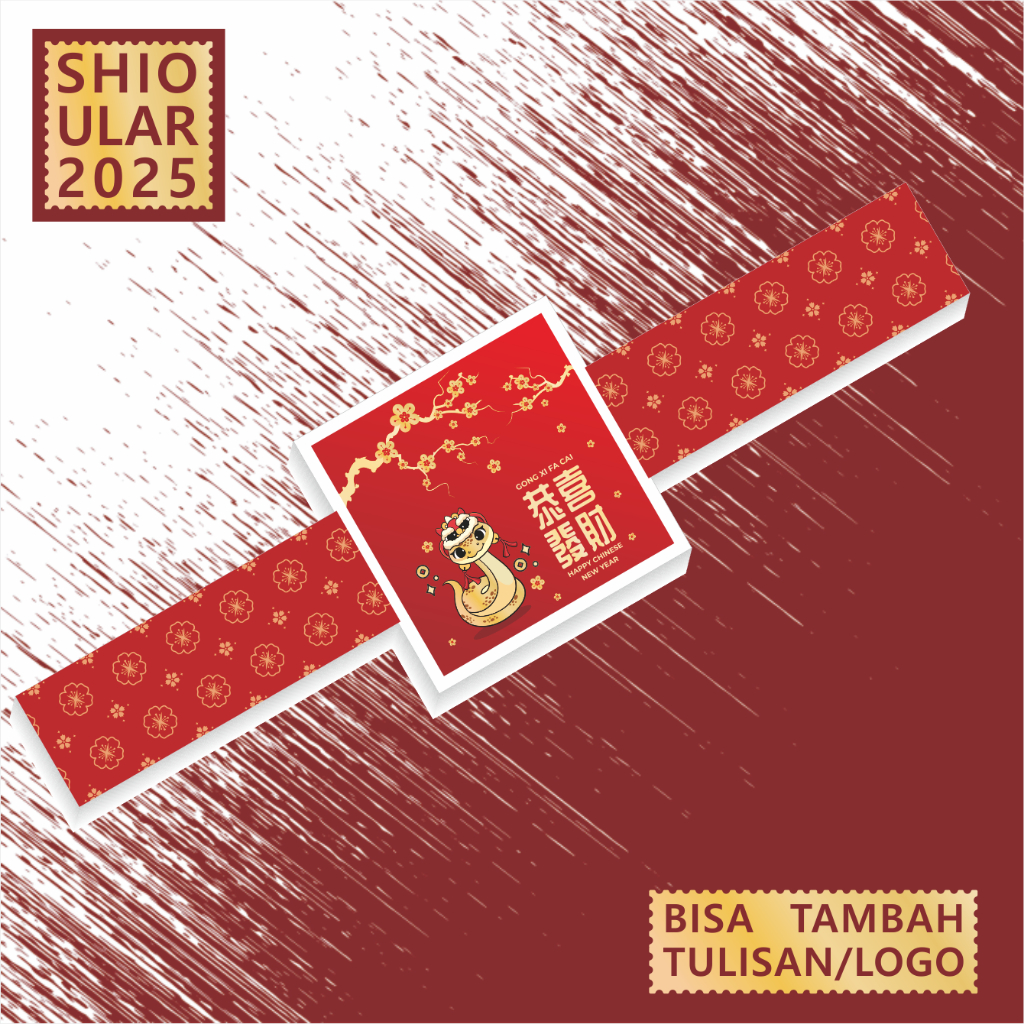 

sticker imlek/chinese new year untuk toples kue dll (isi 20 pcs) kotak tengah1