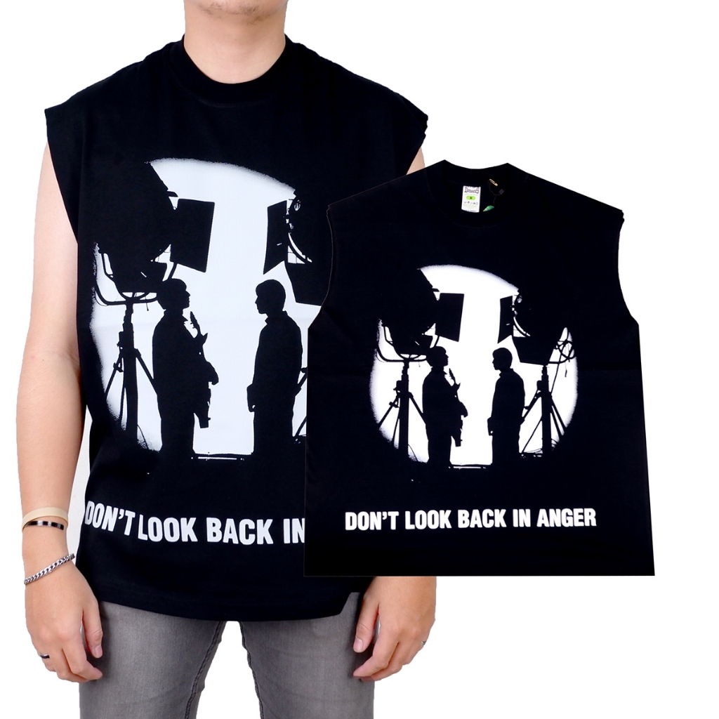 OASIS KAOS UNFINISHED OVERSIZE T-SHIRT HITAM