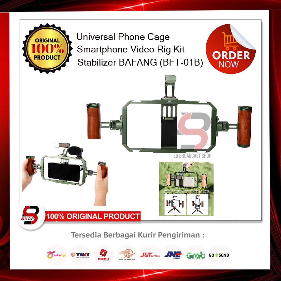 Universal Mobile Phone Cage BAFANG BFT-01B Kit with Aluminium Handheld Stabilizer