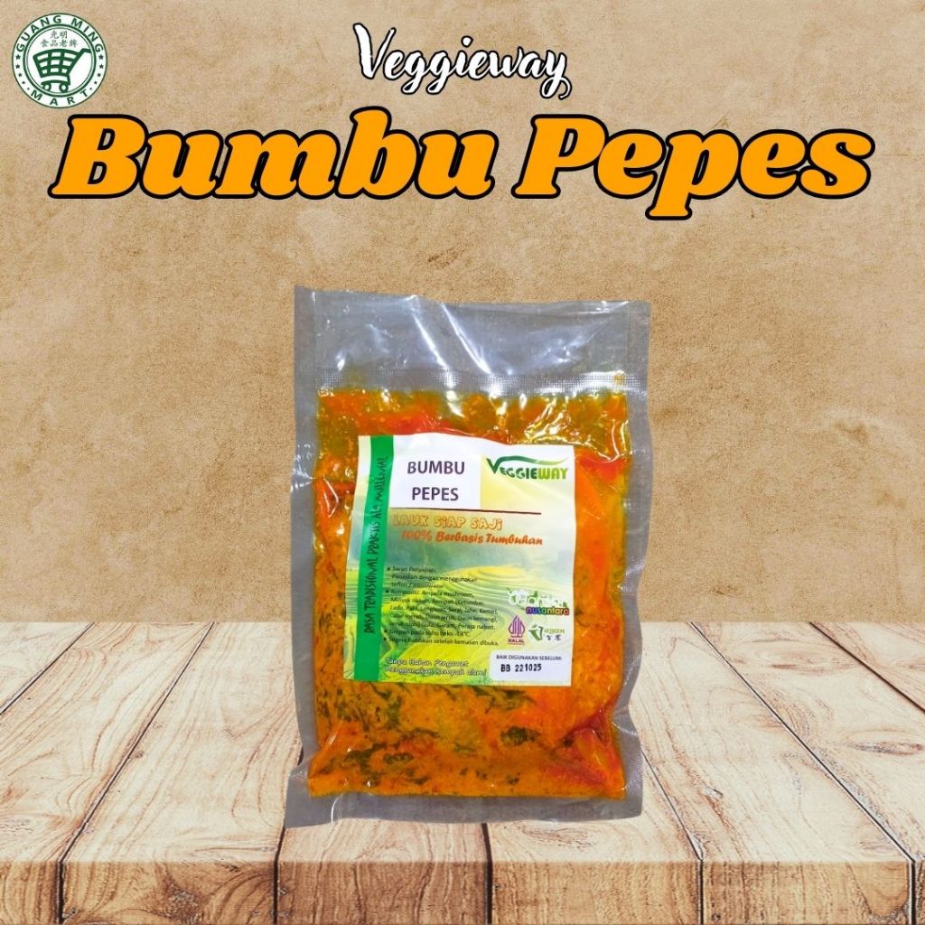 

Bumbu Pepes Veggieway / Bumbu Warisan Nusantara / Bumbu Instan Vegan