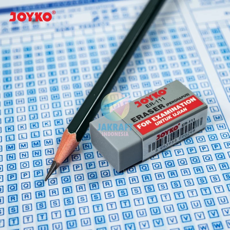 

(1 Pcs) Penghapus Pensil Ujian Exam Grade Eraser JOYKO ER-111 Abu-abu Gray Berkualitas