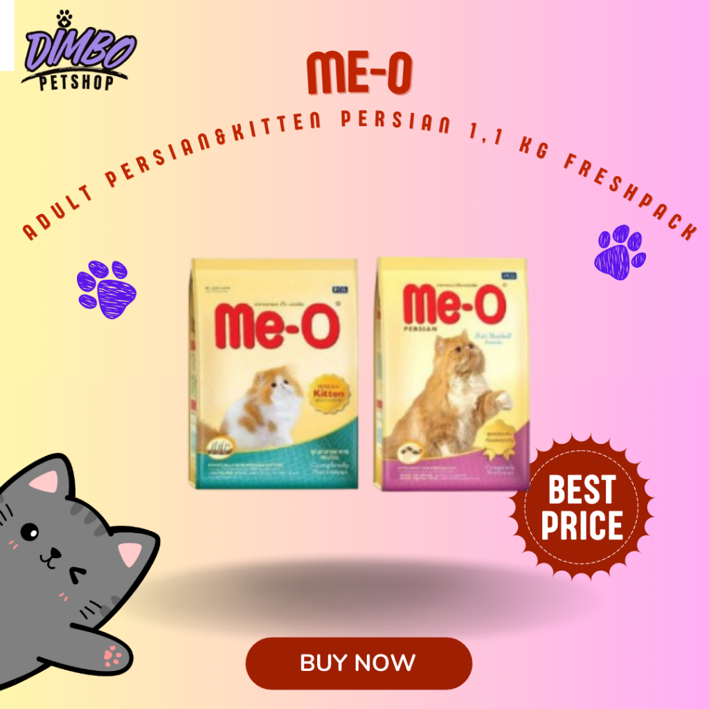 Meo Persian Freshpack 1,1 kg & Meo Kitten Persian Freshpack 1,1 kg MAKANAN KUCING