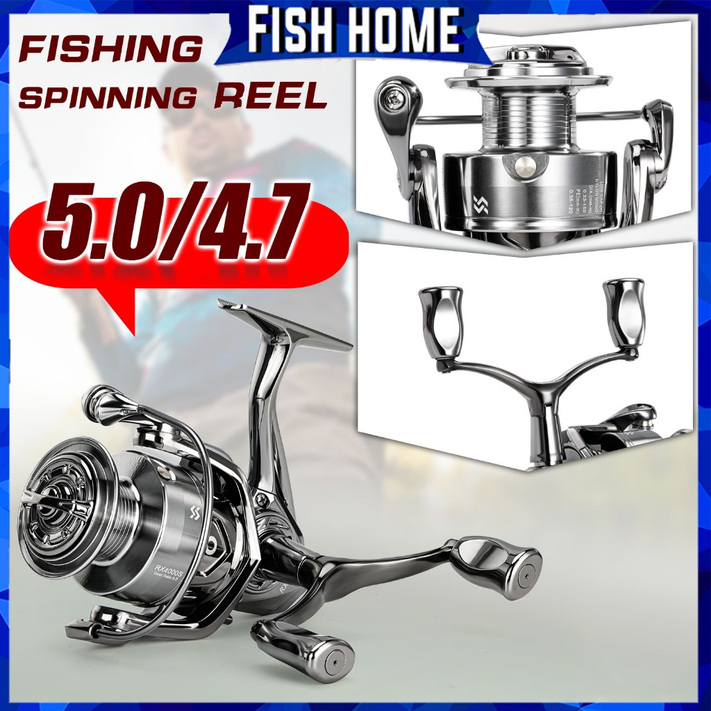 Sougayilang joran pancing reel Lengan ayun ganda baru spinning reel Semua logam