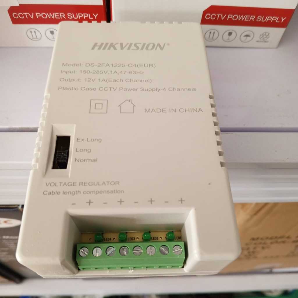 CCTV POWER SUPPLY HIKVISION 4 Channels