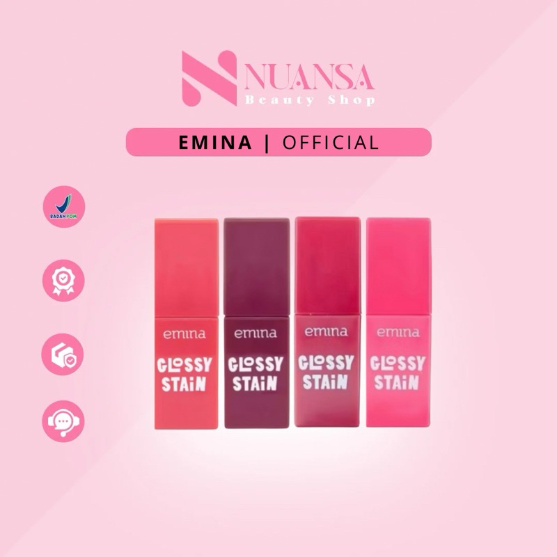 EMINA GLOSSY STAIN | Liptint Emina