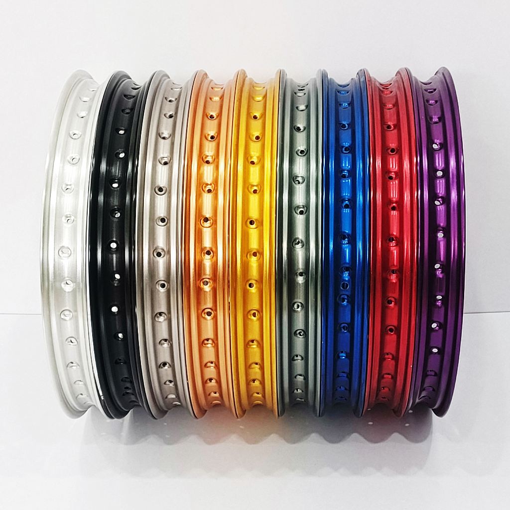 VELG / LINGKAR ALUMINIUM CRV JAPAN RING 16 UKURAN : 140 , 160 , 185 , 185 WARNA : HITAM , SILVER , C