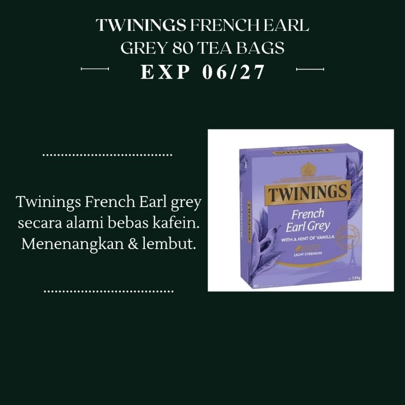 

Twinings French Earl Grey 80 pack