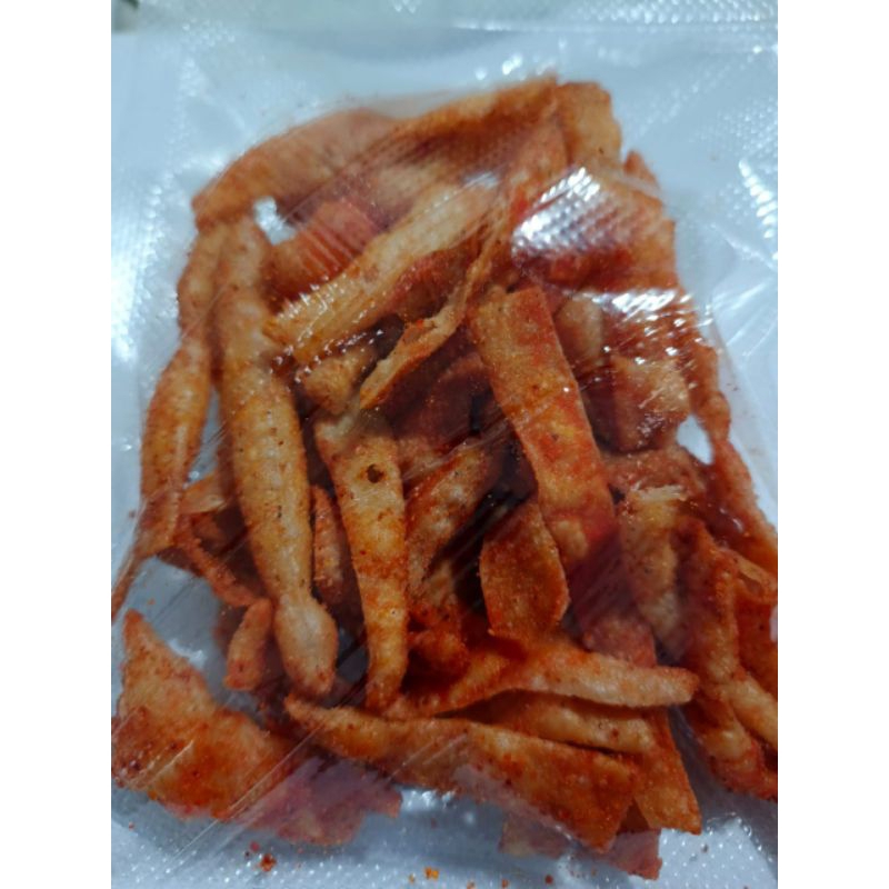 

snack/ cemilan pangsit goreng pedas