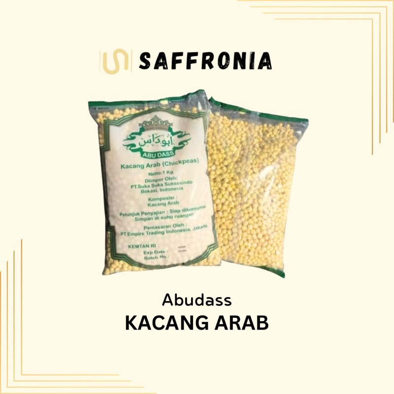 

PREMIUM | Kacang Arab Kacang Chickpeas Abu Dass Original Roasted Matang Panggang 1kg